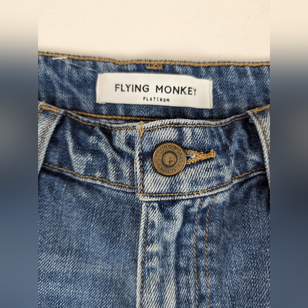 NEW Flying Monkey Platinum Women's Denim Jean Shorts Size 28 Cotton - Picture 6 of 6